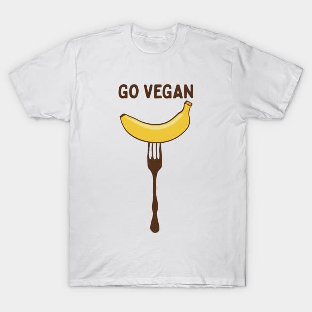 Go vegan T-Shirt by Logard